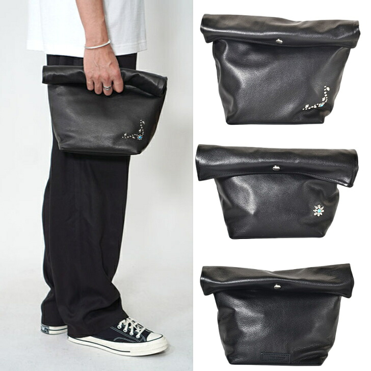 CROSSED ARROWS (クロッシード　アローズ）エトフ別注 レザーランチバッグ　ハンドメイド ユニセックス カジュアル　日本製 MADE IN JAPAN