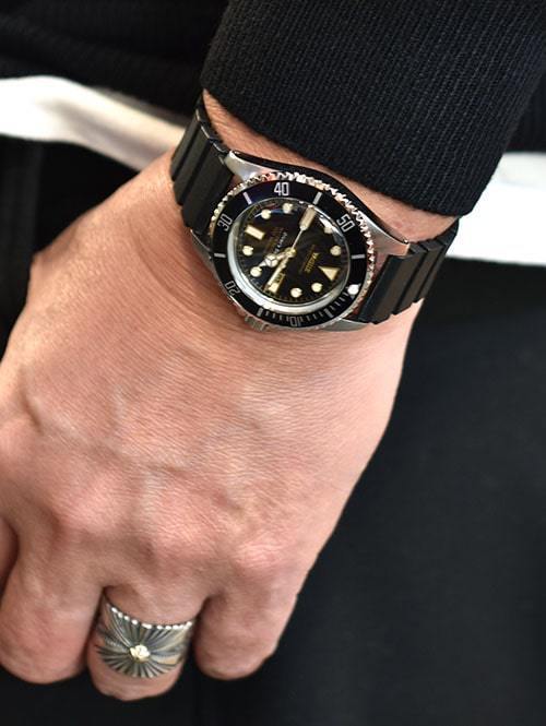 楽天市場 Vague Watch Divers Son Blackヴォ グ ウォッチ メンズ時計ダイバーズウォッチ 原宿 エトフ Etoffe