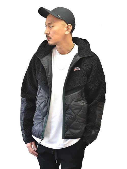 楽天市場 Nike Heritage Insulated Jacket Black ナイキ ヘリテージ ボアジャケット 黒色アウトドア フリース 原宿 エトフ Etoffe