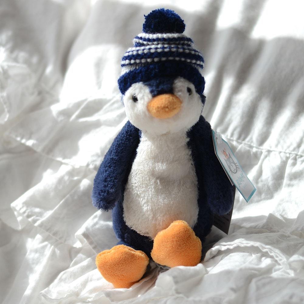 jellycat penguin with hat