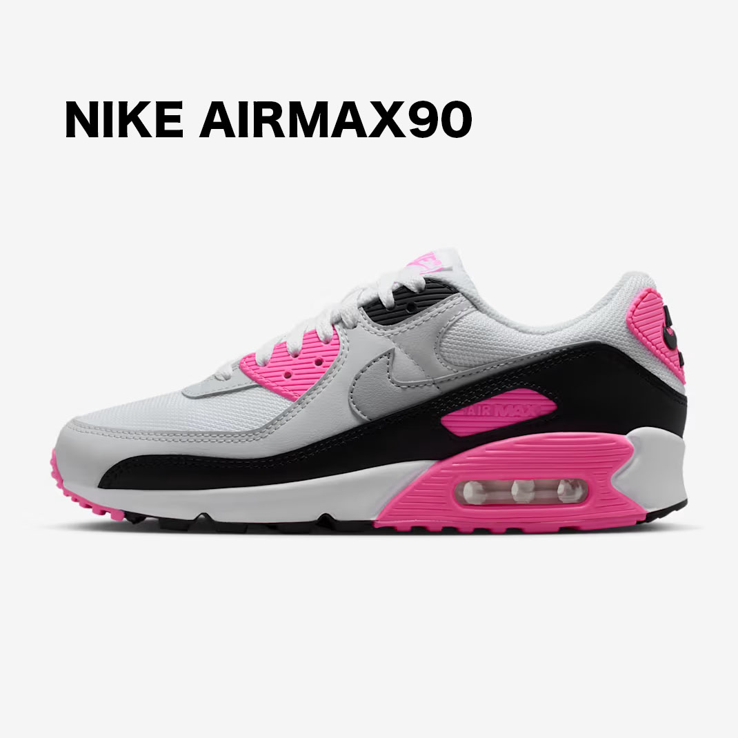 『定まり売りわたす店』NIKE AIRMAX90 IM4613-100 白いこと/ピンクグロー/黒いこと/狼薄墨色 ナイキ 大気圏 マックス 90「原宿からお届け」