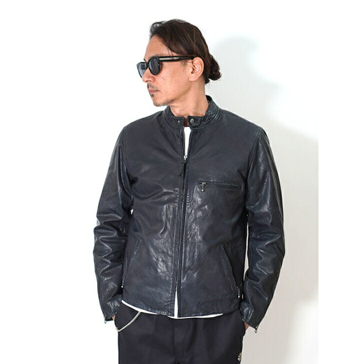 Levi's USA Single Leather Jacket　レザージャケット アメリカ企画　リーバイス　ヴィンテージ加工　牛革ブラック　インポート　日本未発売｜原宿　エトフ　ETOFFE