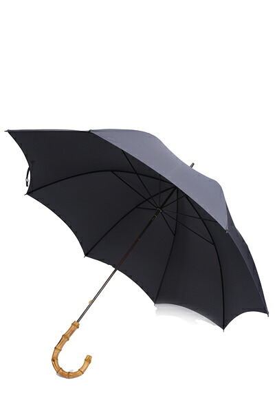 フォックスアンブレラ フォックス・アンブレラズ FOX UMBRELLAS GT9ひな形 ワンギーハンドル細一巻き傘 (コウモリ傘、コウモリ傘) ミッドグレーガヴァー無地