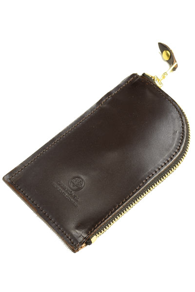 GLENROYAL カードポケット付きラウンド ジップキーケース 03-6255 グレンロイヤル シガー フルブライドルレザー