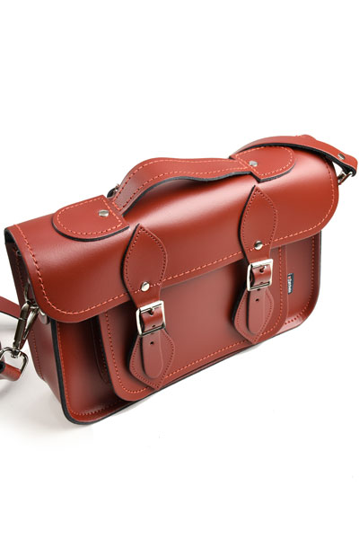 ザッチェルズ ZATCHELS サッチェルバッグ-11.5in オックスブラッド２WAY 牛皮 連合王国製 日本向け大きさの置き目インポート品
