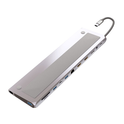 エアリア SD-CMULTIDX02 [ドッキングステーション PD100W対応 HDMI/DP/USB/LAN/カードリーダー/イヤホン端子 Windows/Mac]｜イートレンド店