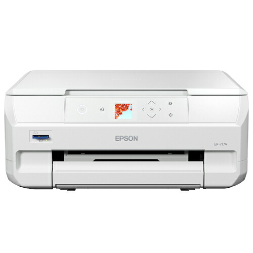 エプソン EP-717A [A4カラーインクジェット複合機/Colorio/6色/無線LAN・Wi-Fi/1.44型液晶]