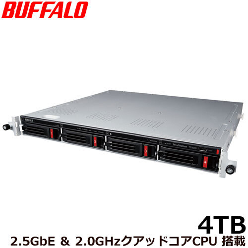 NAS バッファロー TS3430RN0404 [TS3430RNシリーズ 4ベイラックマウントNAS 4TB]