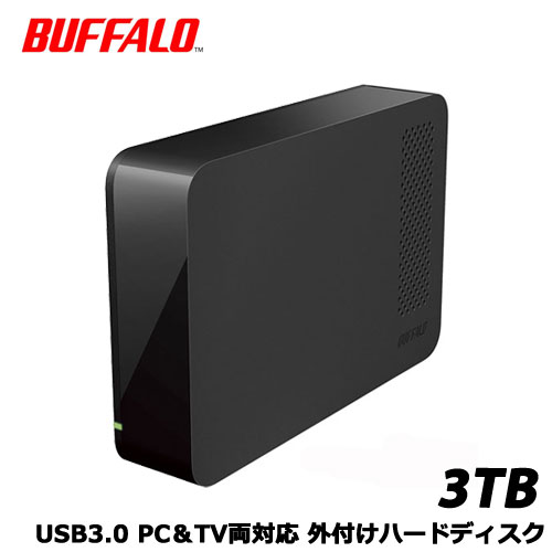 バッファロー　HD-LC3.0U3/N [外付ハードディスク USB3.0 PC＆TV両対応 省エネ機能付 3TB ブラック]