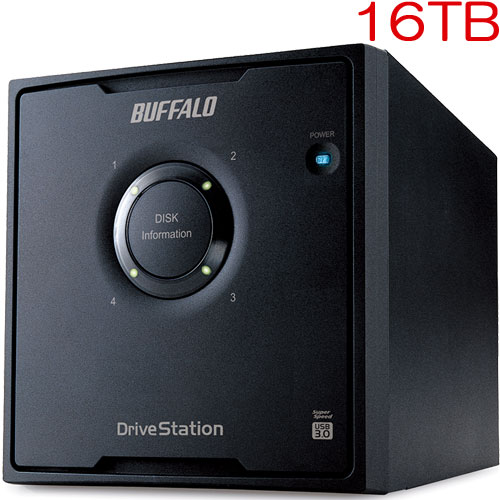 緩衝装置置き目 固定ディスク-QL16TU3/R5J [RAID 5相応う USB3.0 外付HDD 4運転 16肺結核]