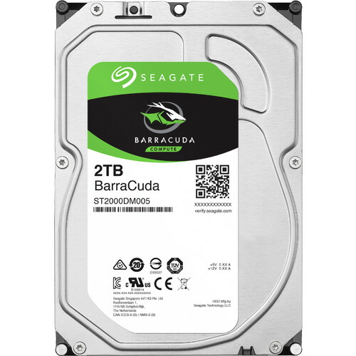 Seagate ST20000DM001 [内蔵ストレージ:HDD3.5インチ] ST20000DM001 内蔵HDD SATA接続 BarraCuda3.5(キャッシュ512MB