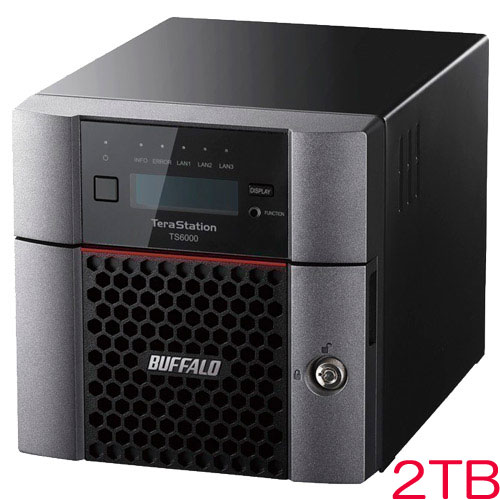 緩衝装置置き目 TS6200DN0202 [TeraStation TS6000 2ベイ 事務机とっ始めNAS 2結核症]