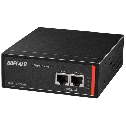 エレコム PoE インジェクター EIB-UG01-PL2 EIB-UG01-PL2 PoEインジェクター ギガビット IEEE802.3af/at準拠
