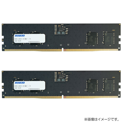 アドテック ADS4800D-H16GW [16GB&times;2枚組 DDR5-4800 (PC5-38400) Unbuffered DIMM 288pin]｜イートレンド店
