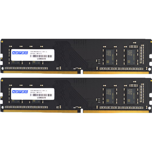 アドテック ADS3200D-H8GW [8GB&times;2枚組 DDR4-3200 (PC4-25600) Unbuffered DIMM 288pin]｜イートレンド店