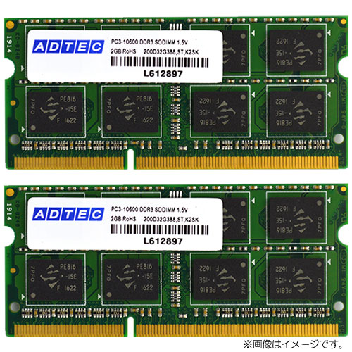 海外花系 アドテック DDR3 1333/PC3-10600 SO-DIMM 4GB×2枚組