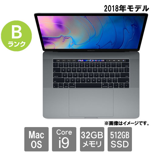 Apple ★中古パソコン・Bランク★C02Y34F3JGH6 [MacBook Pro 15.1(Core i9 32GB SSD512GB 15.4 MacOS)]
