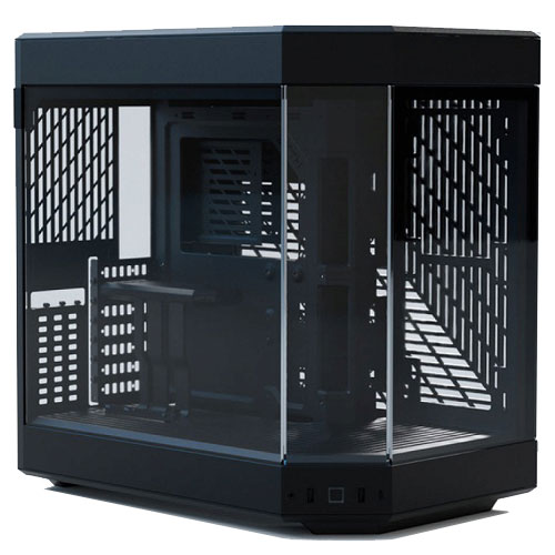 HYTE Y60 Black [E-ATX ピラー受け答え式見晴らし硝子積み上げる マイコン容れもの 黒いこと]