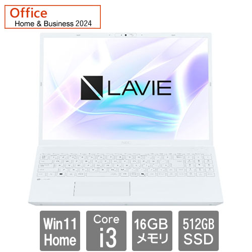 NEC PC-SE122ACD1-D [LAVIE Smart N16(i3-1215U 16GB SSD512GB DSM 16WUXGA W11H64 M365Basic+H&B2024 WH)]