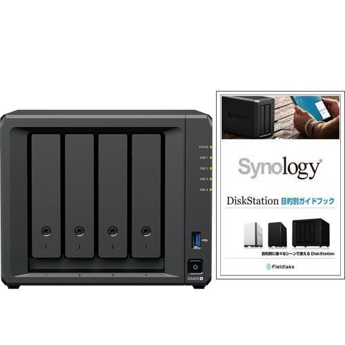 Synology DS425+/G [★手引き書付き添い人★ DiskStation 4ベイNAS Celeron J4125 2GB記憶装置 2.5GbE＋GbE SATA相応う]