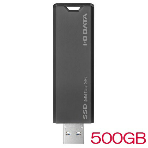 スティックSSD アイ・オー・データ SSPS-US500GR [USB3.2 Gen2 スティックSSD 500GB グレー×ブラック] 20,196円
