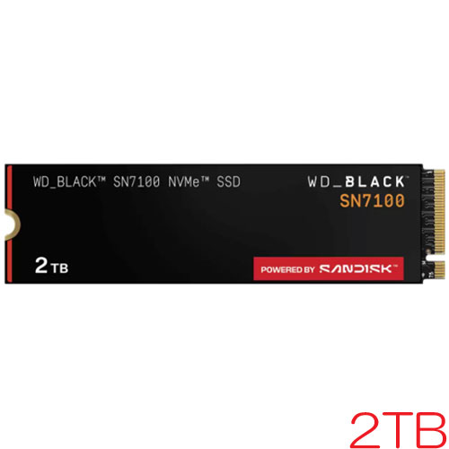 ウエスタンデジタル WDS200T4X0E [WD_BLACK SN7100 NVMe SSD（2結核症 M.2(2280) PCIe Gen4 x4 NVMe 3D TLC 1200TBW 5年引き請ける）]
