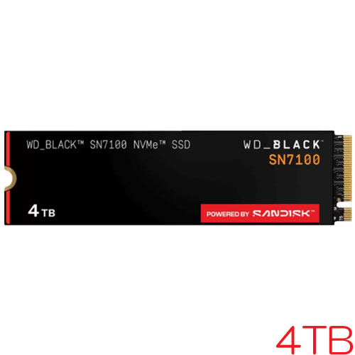 ウエスタンデジタル WDS400T4X0E [WD_BLACK SN7100 NVMe SSD（4結核症 M.2(2280) PCIe Gen4 x4 NVMe 3D TLC 2400TBW 5年引きうける）]