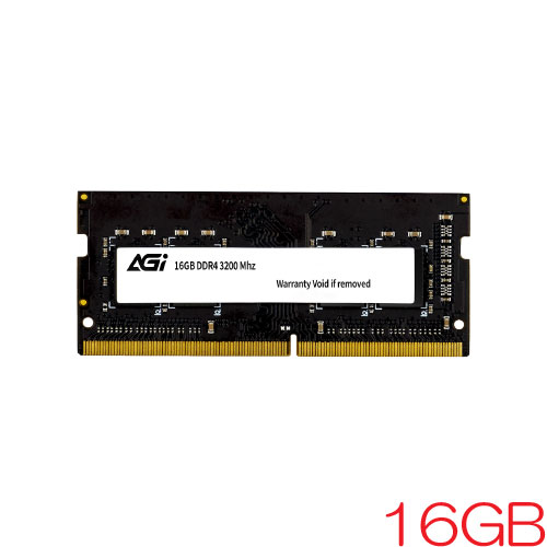 AGI AGI320016SD138-ST [16GB (16GBx1) DDR4-3200MHz (パソコン4-25600) 22-22-22-52 SODIMM 1.2V]