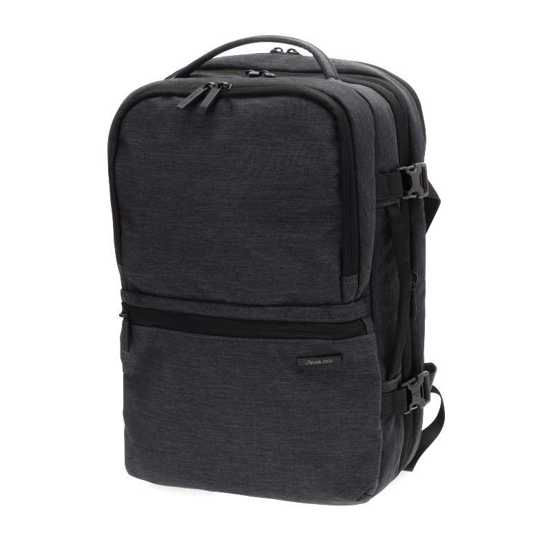 ピークビズ ビジネスリュックリュック 16pockets 黒いこと PEAK-07BK