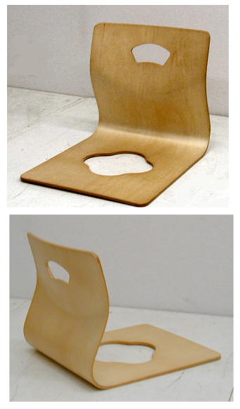 楽天市場】弘益 木製曲げ木座椅子GZ-395 ナチュラル 【 1個