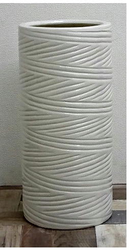 【楽天市場】陶器製の傘立て 白 (#01193W) 5．0kg：越中屋