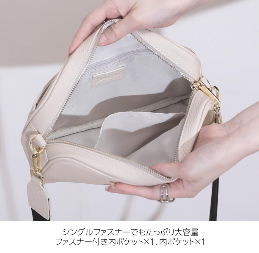 ショルダーバッグ・ポシェット V73 Women Messenger Bags 73BS8BN01MARGARETPANNA White クーポンで25％OFF】本革ショルダーバッグ ポシェット 斜め掛け