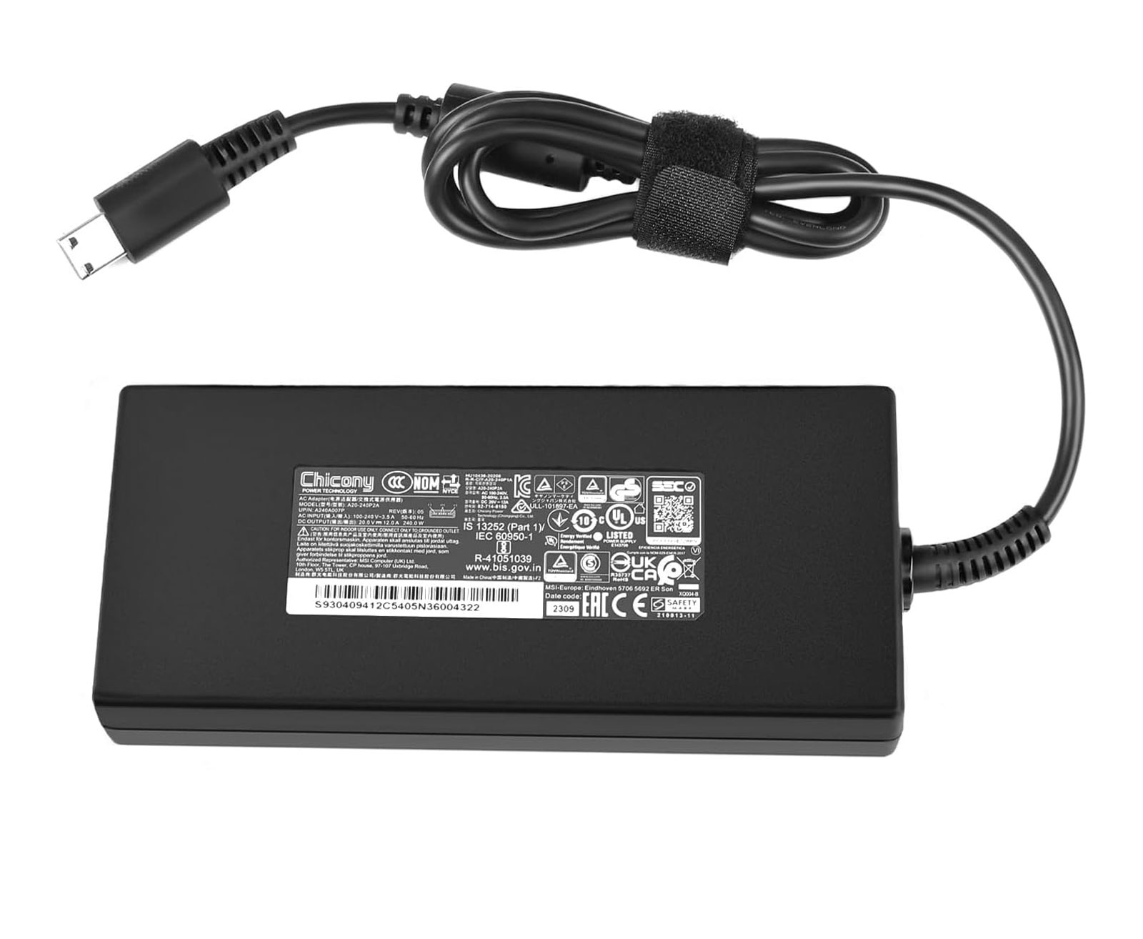 楽天市場】純正 MSI 240W 20V 12A Delta 15 15 A5EFK 15001 MSI GS66