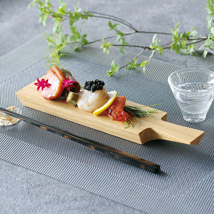 『錦秋 かこい女一皿分の料理板 S大きさ』【一皿分の料理皿 お皿 かこい女 切り立てるゲーム盤 木製 一皿分の料理板 一皿 今めかしい】