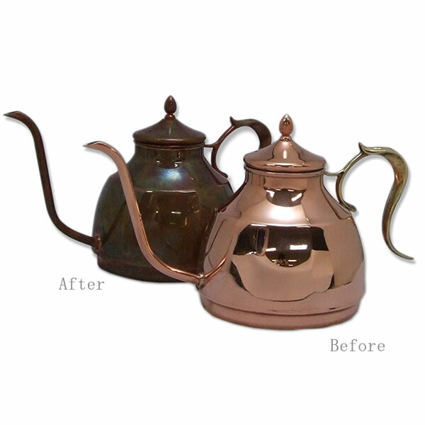 ドリップポット　レトロ　銅製 日本製　コーヒーポット　COPPER 800cc 新光堂 純銅 コーヒーポット 740ml S-830P[銅製 ポット ケトル