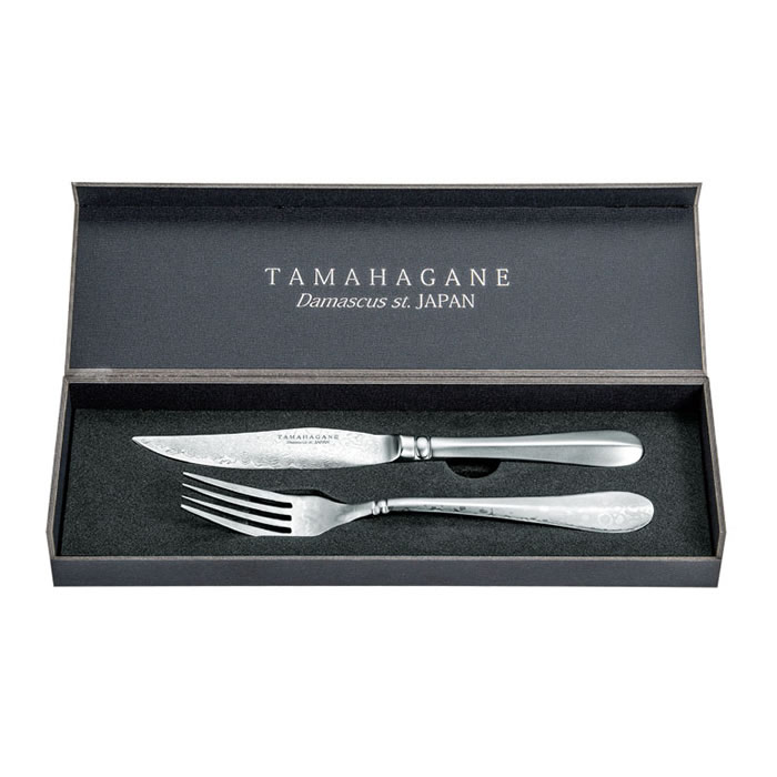 楽天市場 送料無料 ダマスカス ステーキナイフ フォークセット Ks 003 最高級 ステーキ ステーキ用 ナイフ フォーク カトラリー テーブル 雑貨 Eureka