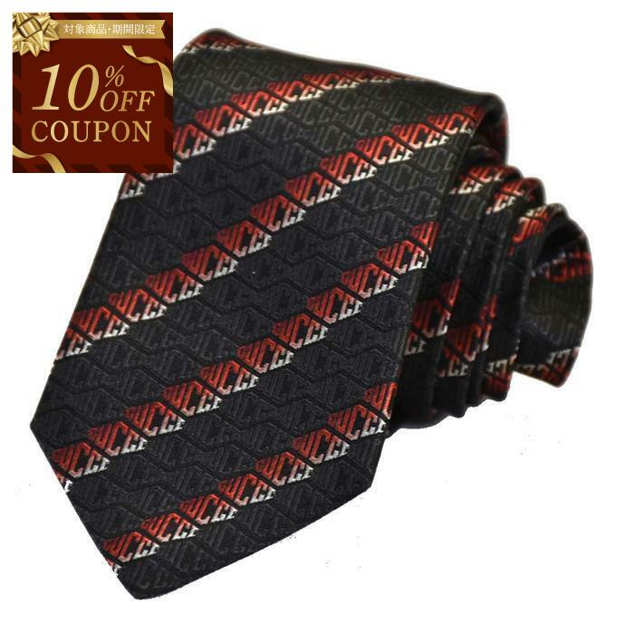 【10％OFFクーポン 枚数限定】グッチ GUCCI ネクタイ 571808 4E002 1074 ブラック メンズ 就職祝い 誕生日 新生活応援 期間限定価格 ギフト プレゼント 20,160円