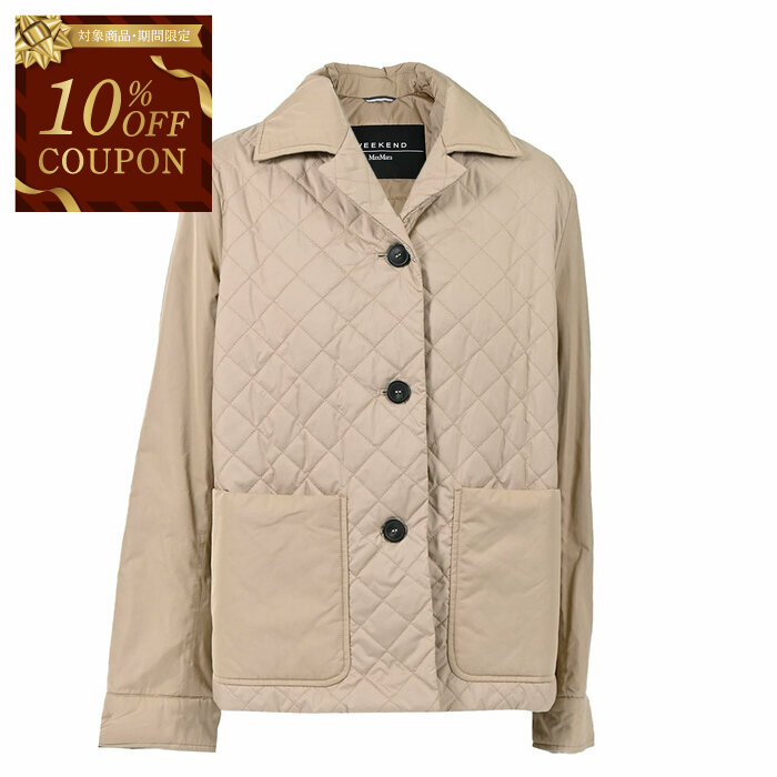 【10％OFFクーポン 枚数限定】 WEEKEND MAXMARA ウィークエンド マックスマーラ ジャケット 54860339600 SACCO 1 ベージュ レディース 【ラスト1点 36サイズ】｜サンエー　世界の一流品