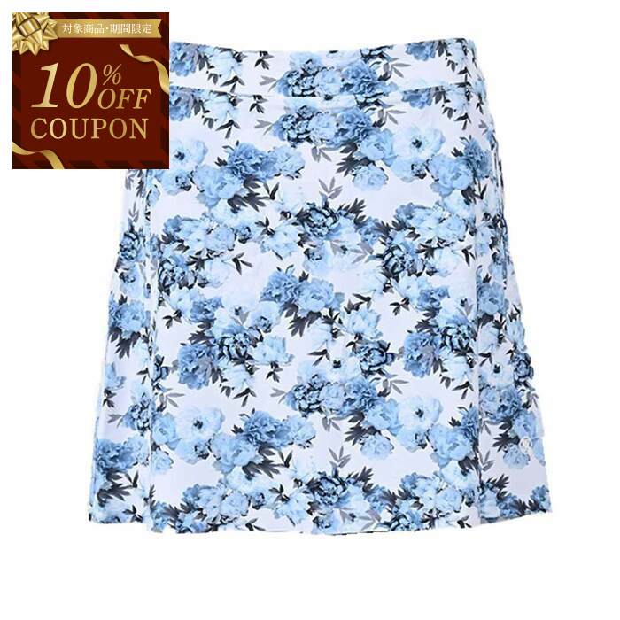 【10％OFFクーポン 枚数限定】 ジーフォア G FORE スカート PHOTO FLORAL A-LINE G4LF23B05A SNOW ホワイト レディース ゴルフ｜サンエー　世界の一流品