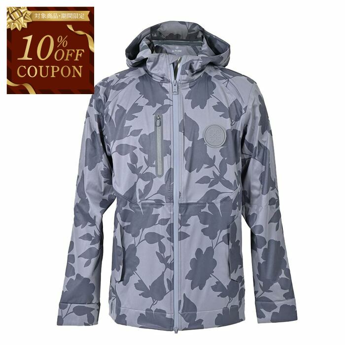 【10％OFFクーポン 枚数限定】 ジーフォア G FORE ジャケット TONAL FLORAL REPELLER G4MF23O13A CHARCOAL グレー メンズ ゴルフ｜サンエー　世界の一流品