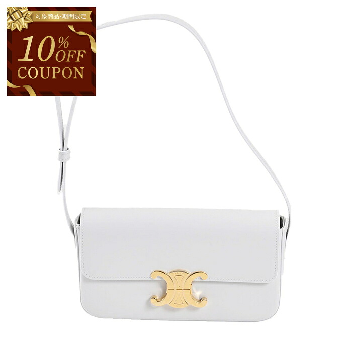 【10％OFFクーポン 枚数限定】 セリーヌ CELINE ショルダーバッグ 19414 3BF4 01HT ホワイト レディース 【HI】｜サンエー　世界の一流品