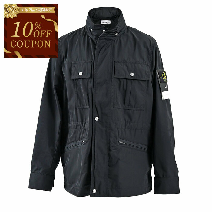 【新品未使用】Stone  コットンジャケット　ブラック STONE ISLAND ストーンアイランド POLYESTER MICRO TWILL