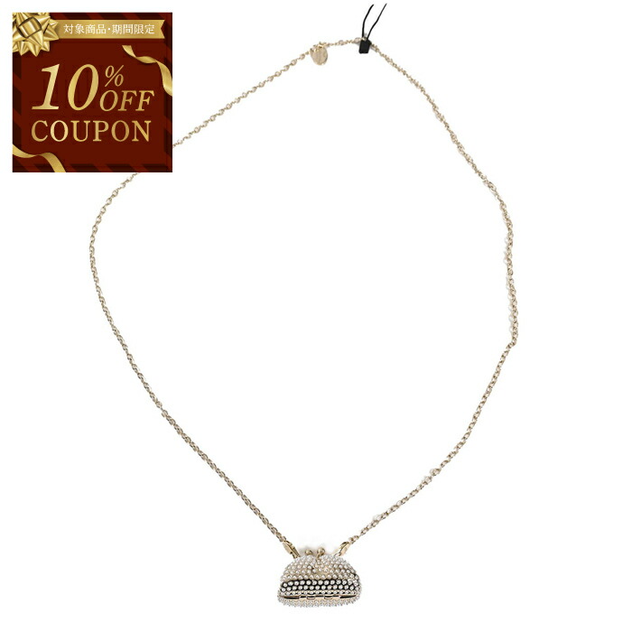 MAX MARA ネックレス ACCESSORI MGROSGRAIN【国内配送】 Resin and metallic necklace, gold | Weekend Max Mara