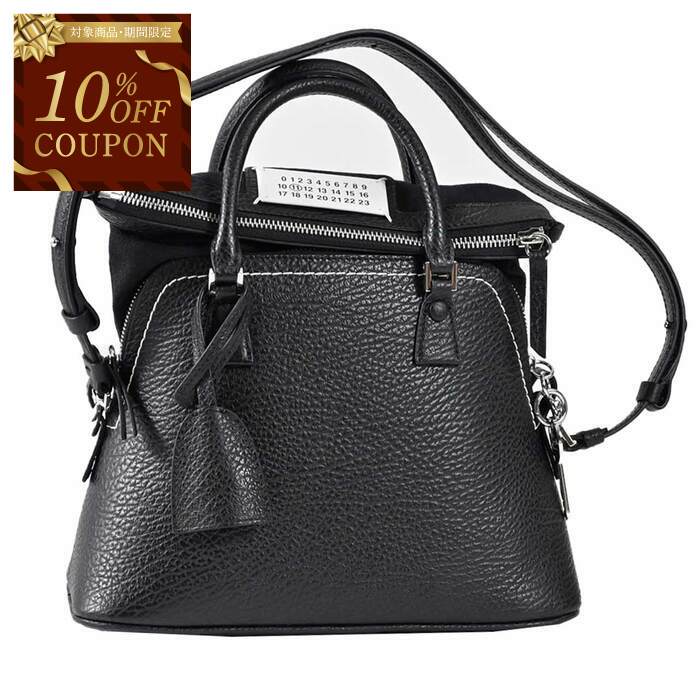 【10％OFFクーポン 枚数限定】メゾン マルジェラ Maison Margiela 2WAYバッグ 5AC MINI S56WG0082 P4455 T8013 ブラック レディース2026SS 2026年春夏新作 春バッグ 新生活応援 母の日 プレゼント