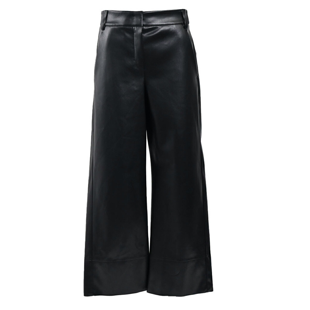 S' MaxMara フェイク レザー パンツ （ブラック） Ｌサイズ 新品 フェイクレザー S Max Mara(エス マックスマーラ) パンツ