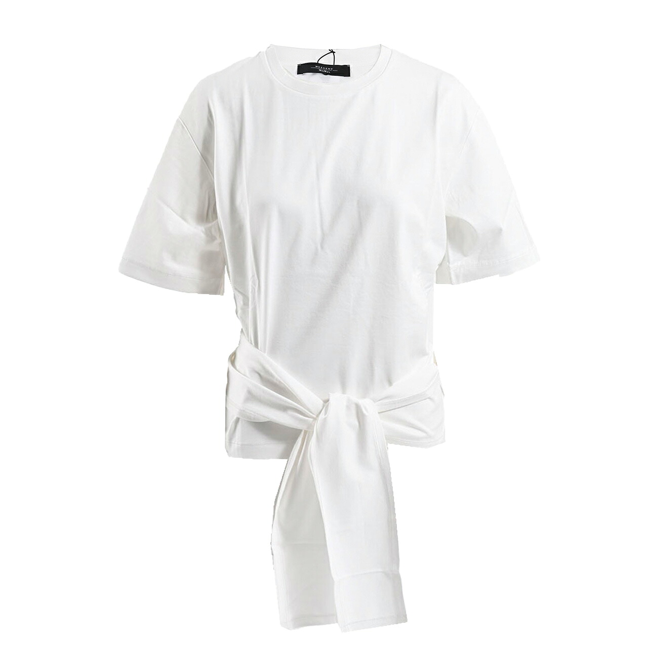 WEEKEND MAXMARA ウィークエンド マックスマーラ コットン Tシャツ VELLO 59410526 001 ホワイト レディース 【ラスト1点 XSサイズ】｜サンエー　世界の一流品