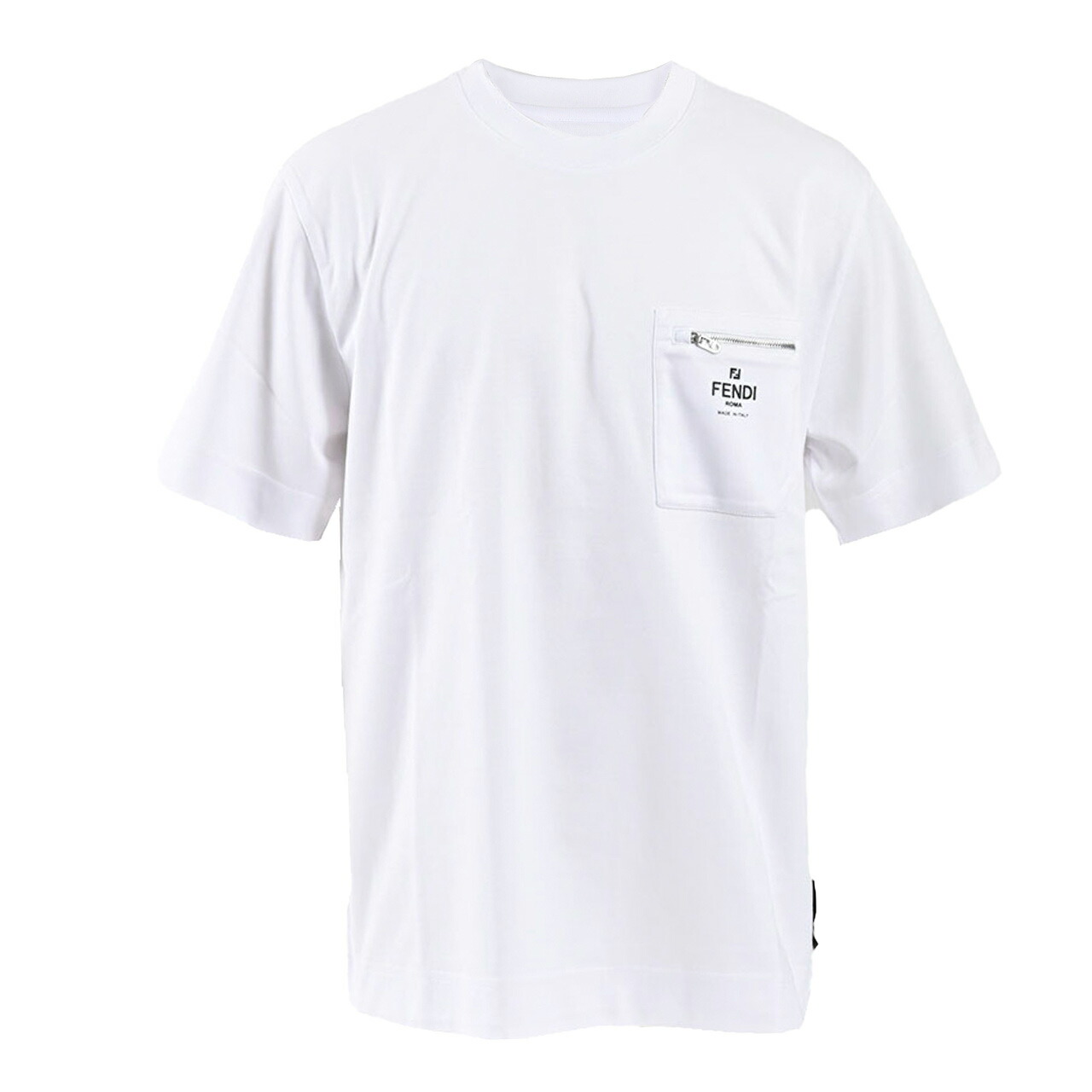 楽天市場】フェンディ FENDI ブラックコットンTシャツ クルー