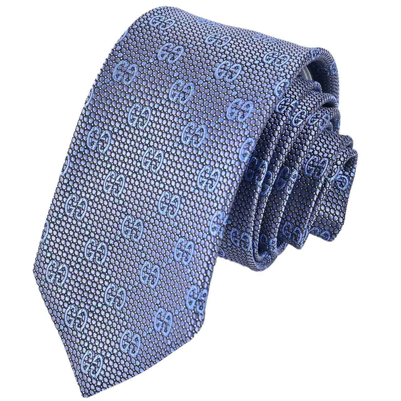 GUCCI 【グッチ】　ネクタイ　青色 グッチ ネクタイ GUCCI ネイビー/ブルー (7cm) GUBIT GG93