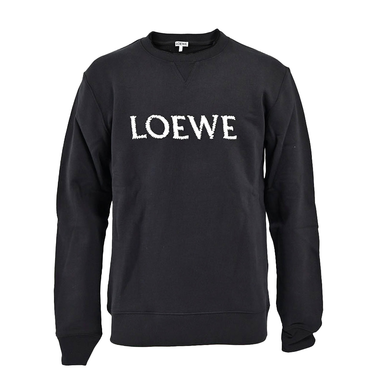 LOEWE ブラック トレーナー ロゴ刺繍 LOEWEロゴ ブラック トレーナー - メルカリ