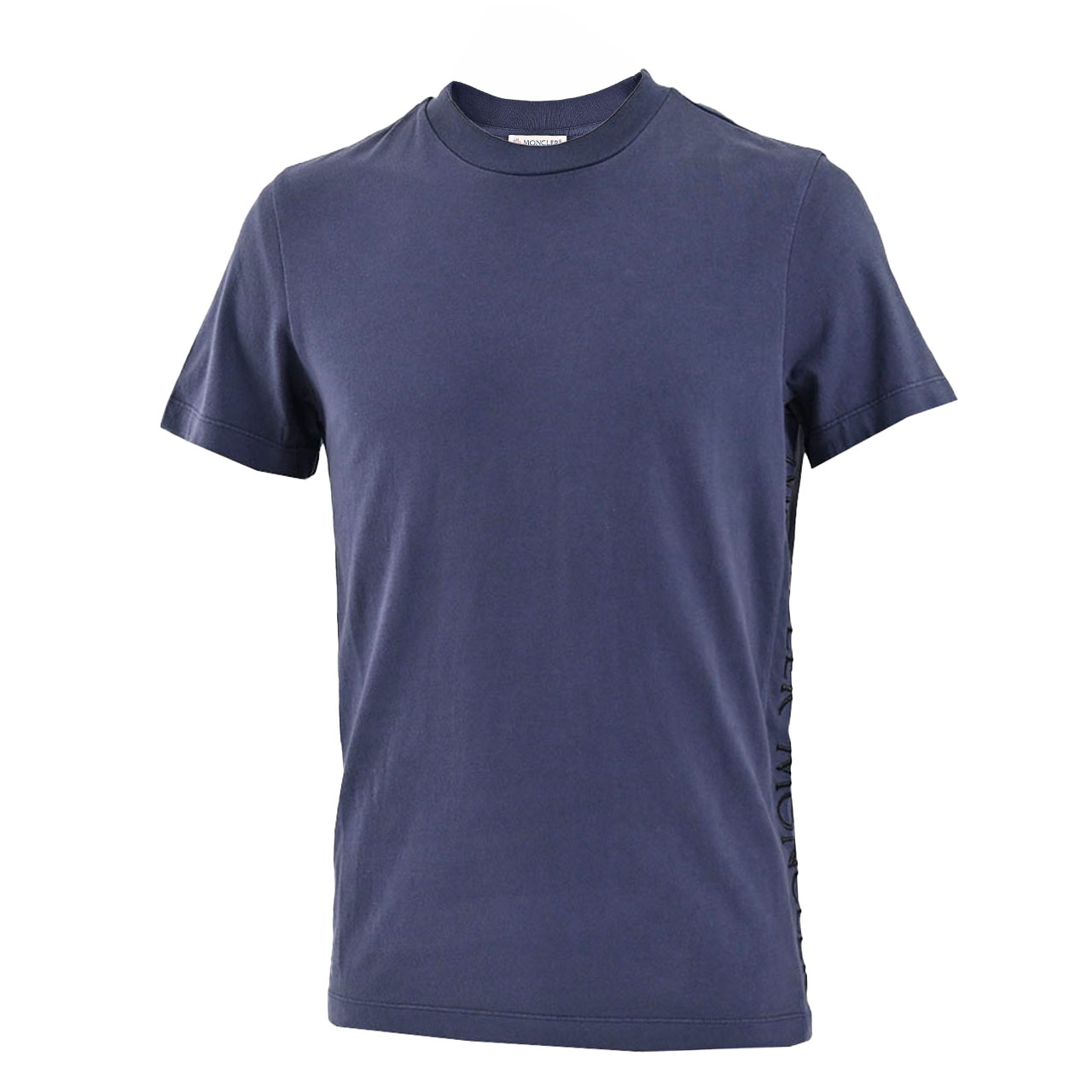 MONCLER ネイビー Tシャツ モンクレール　メンズ ネイビーブルー Tシャツ : Tシャツ＆ポロシャツ 向けの メンズ